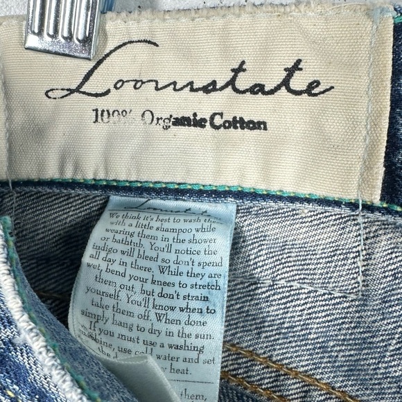 LOOMSTATE Men's New Organic Cotton Mission button fly Jeans Size 34 - Picture 11 of 13